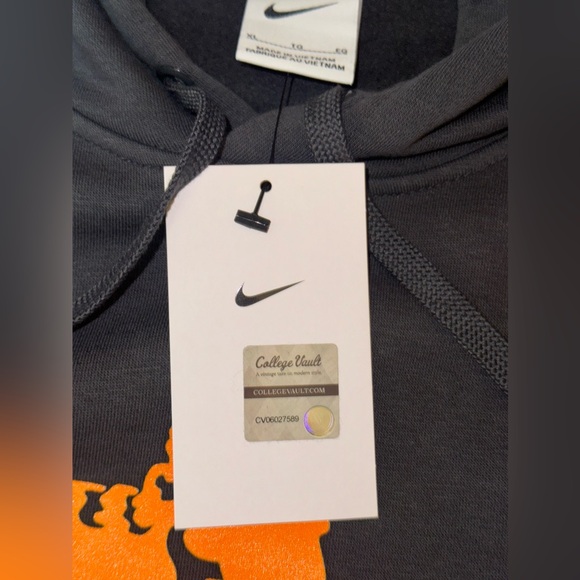 Tennessee Volunteers Nike Vintage School Logo Pullover Hoodie - Charcoal XL NWT - Picture 7 of 8